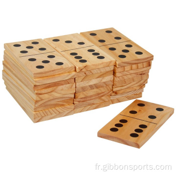 Ensemble de jouets de jeu en bois Domino